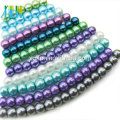 Collier de bijoux pendentif perle en verre de couleur mixte naturelle 18 &quot;AAA Top Grade